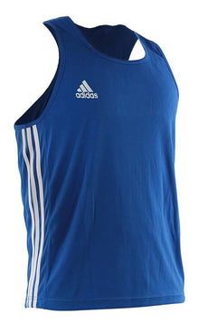 Adidas αμάνικη φανέλα πυγμαχίας AIBA II, μπλε