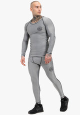 Ben Lee moška funkcionalna majica z dolgimi rokavi Mossburn, siva