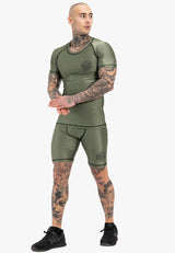 Ben Lee moška funkcionalna majica s kratkimi rokavi Limehills, olivna