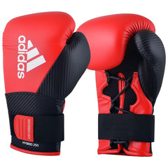 Adidas γάντια πυγμαχίας Hybrid 250, κόκκινο-μαύρο