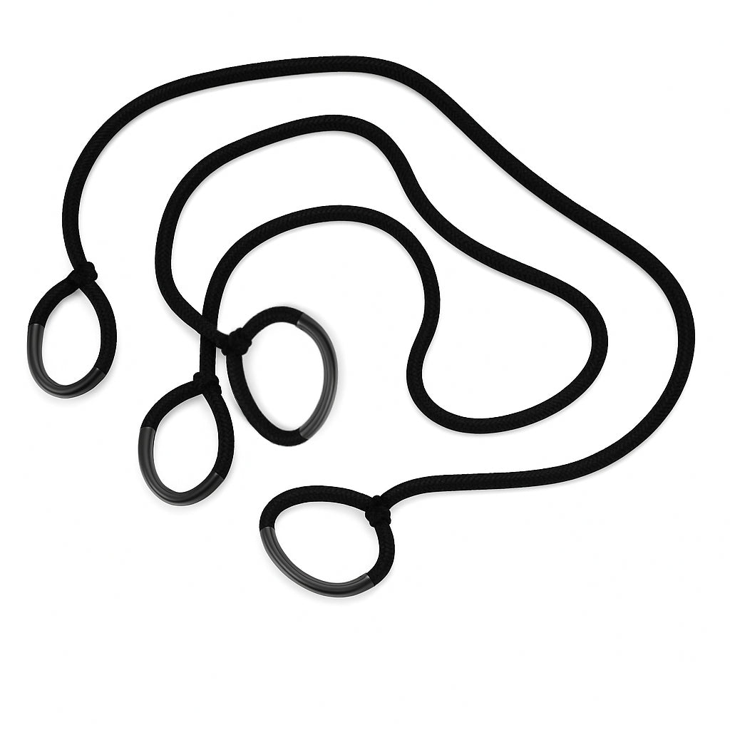 Katsudo DuoFlex Pro uporne vrvi za vlečenje 2 kosa, črna