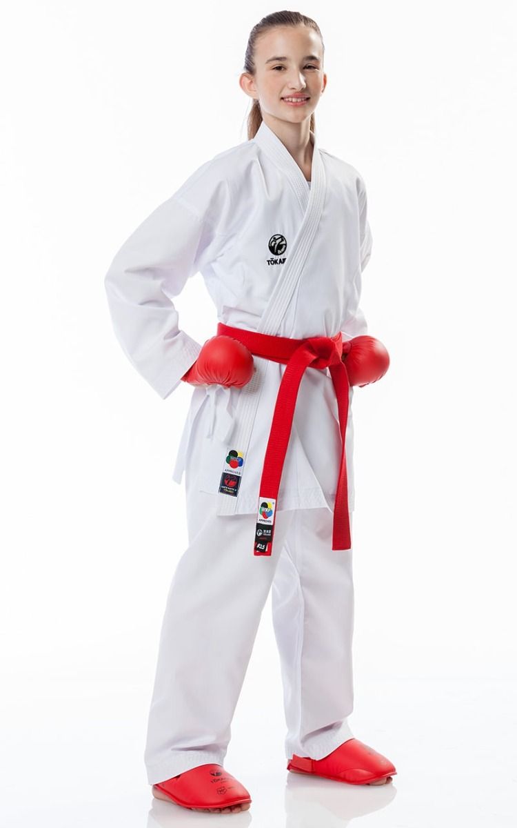 Tokaido otroški KA kimono Kumite Master WKF 270g, bel