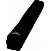 Adidas obi pas z rumenim našitkom, črn