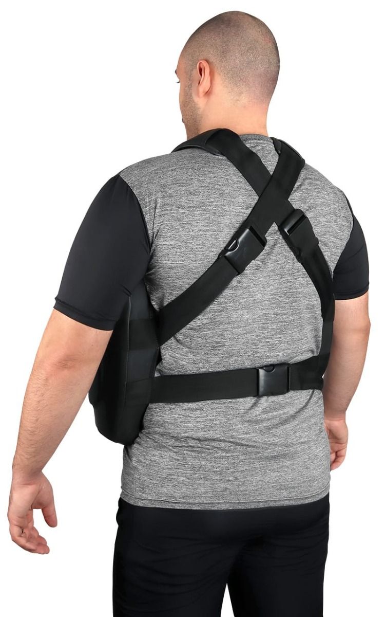 Zebra ščitnik za telo Coach, črn