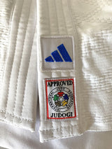 Adidas JU kimono Champion III SVK Slim fit 750g, belo