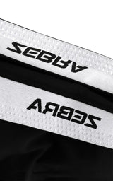 Zebra dolge kompresijske hlače, črne