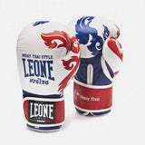 Leone boksarske rokavice Muay Thai, bele