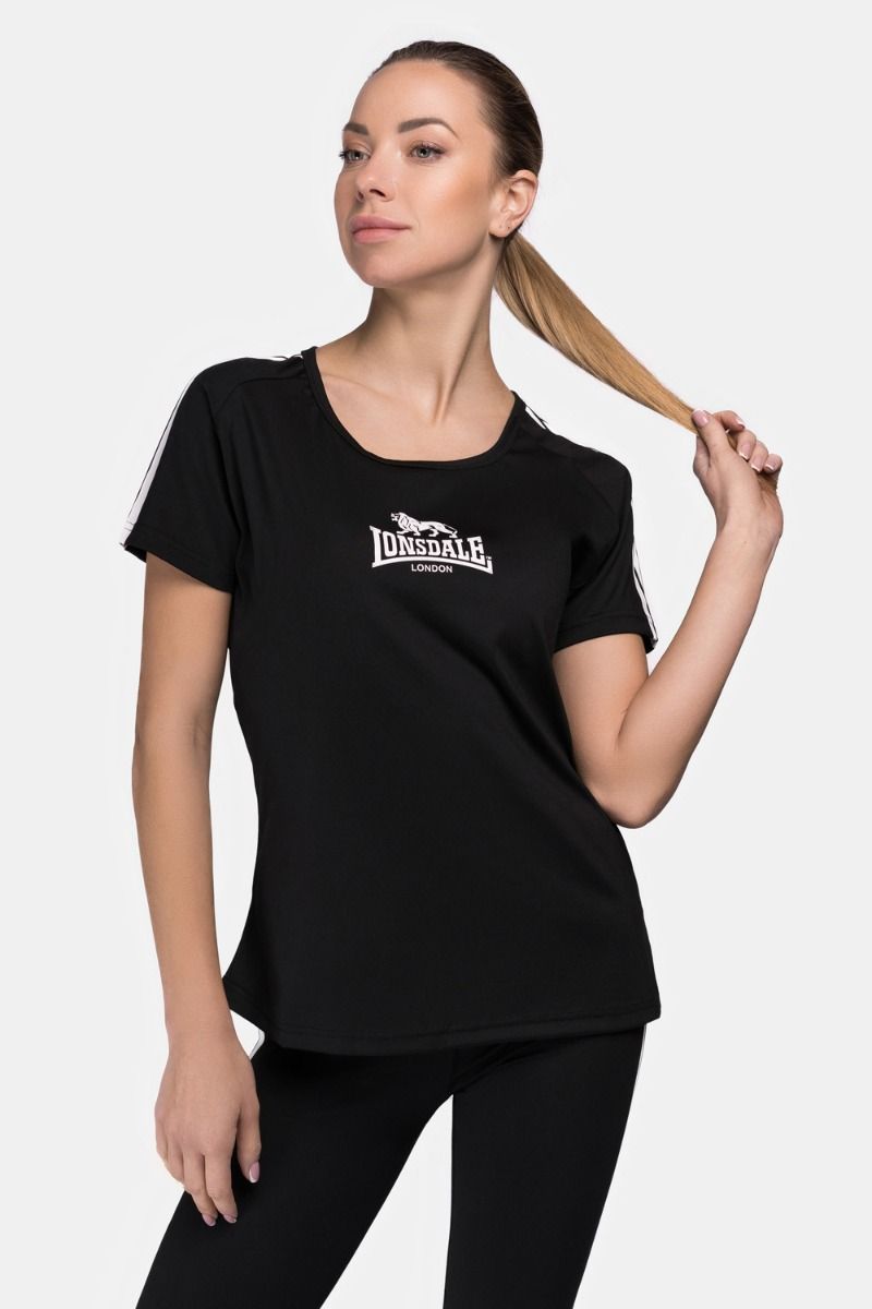 Lonsdale ženska funkcionalna majica Halyard, črna