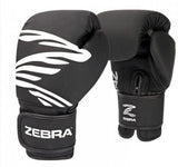 Zebra box rukavice Fitness, čierne