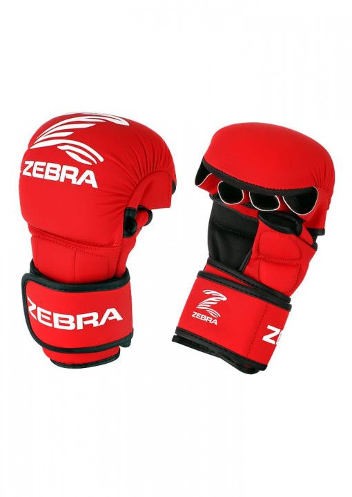 Zebra MMA rukavice Sparing, červené