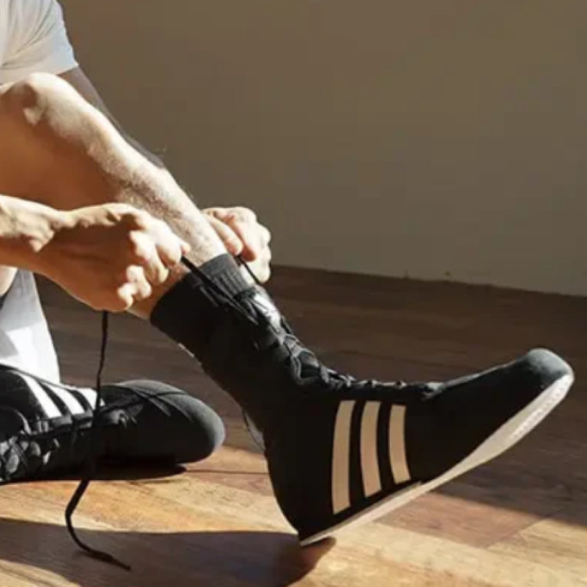 Adidas boksarski čevlji HOG.2, črno-beli