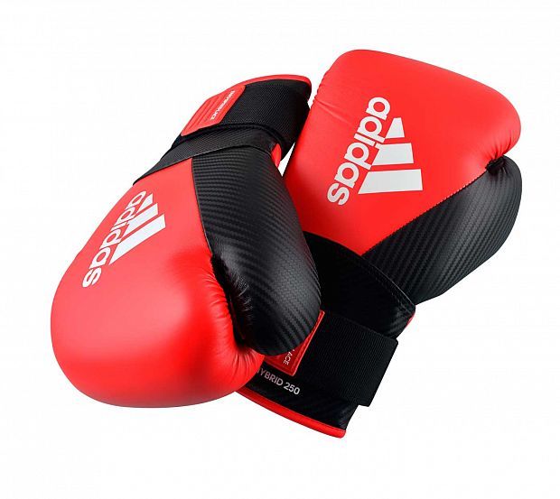 Adidas box rukavice Hybrid 250, červeno-čierne