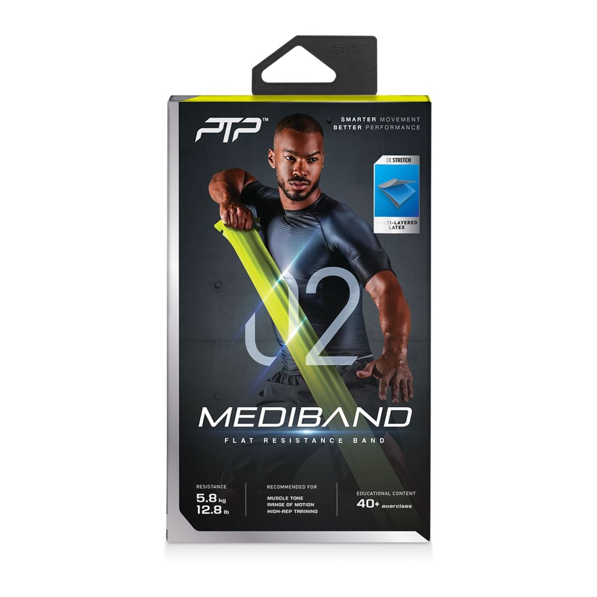 PTP odporni trak Mediband light, rumena