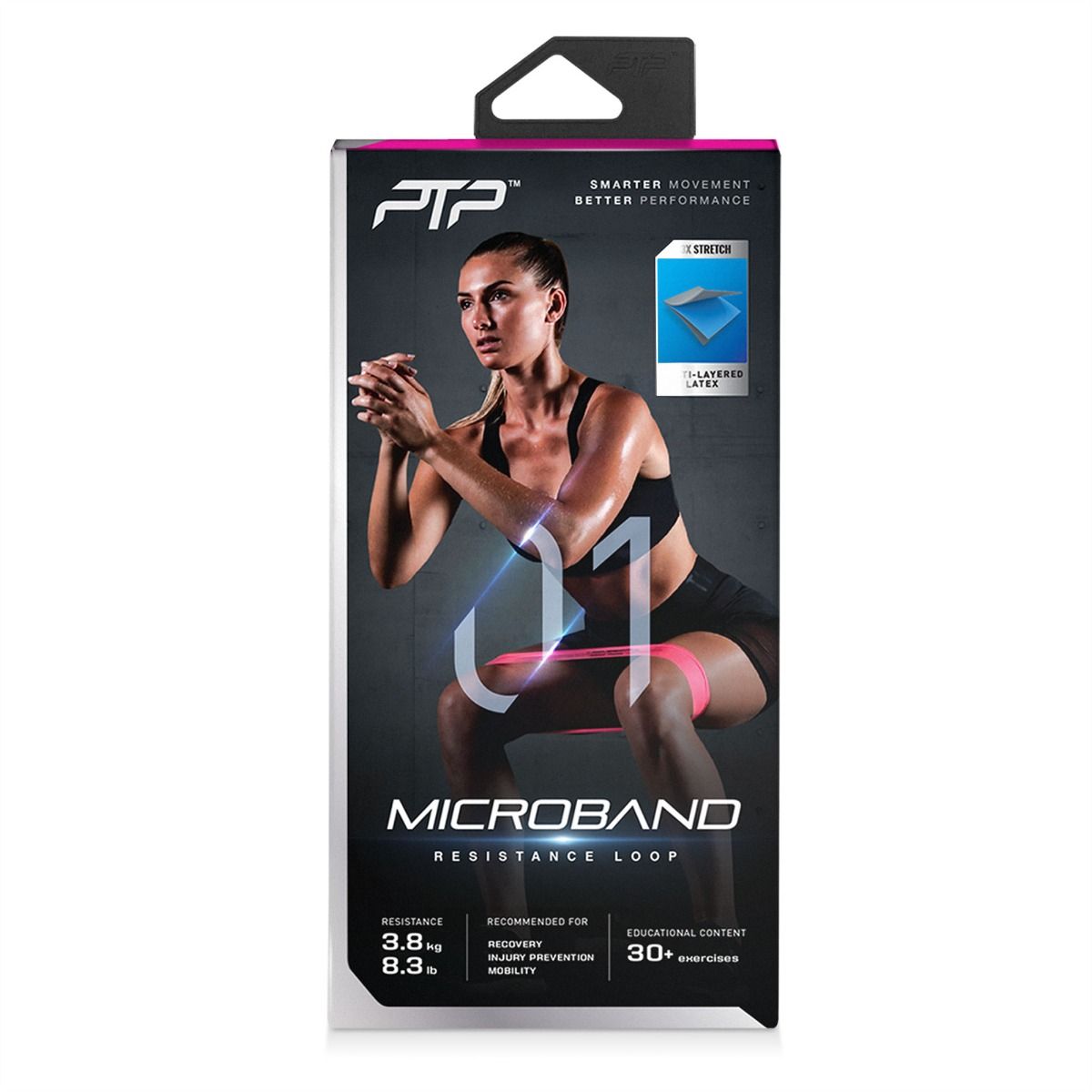 PTP odporni trak Microband ultralahka, roza
