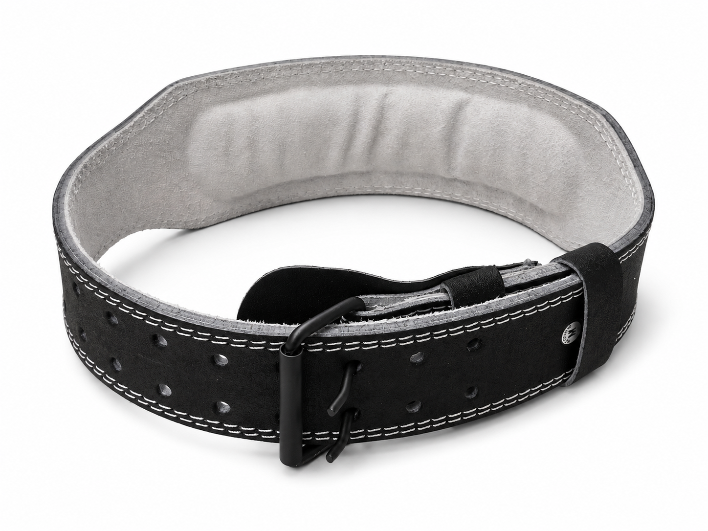 Katsudo CoreLock Fitness belt, genuine leather 10 cm, black