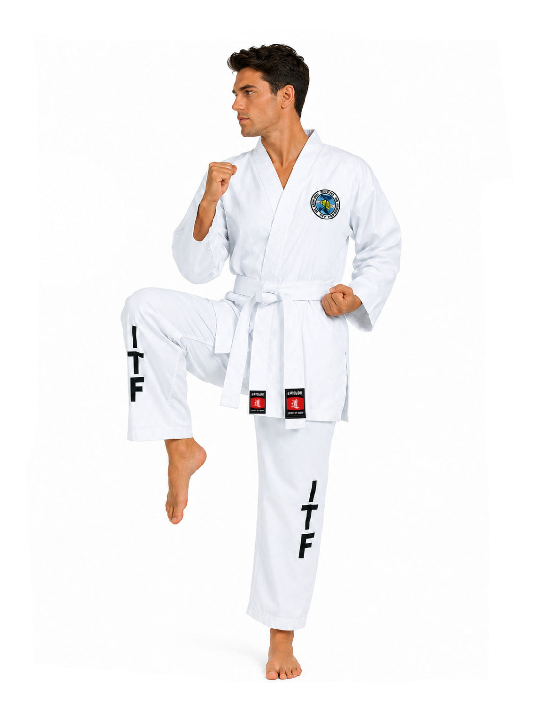 Katsudo Taekwondo kimono ITF BA 220g, belo