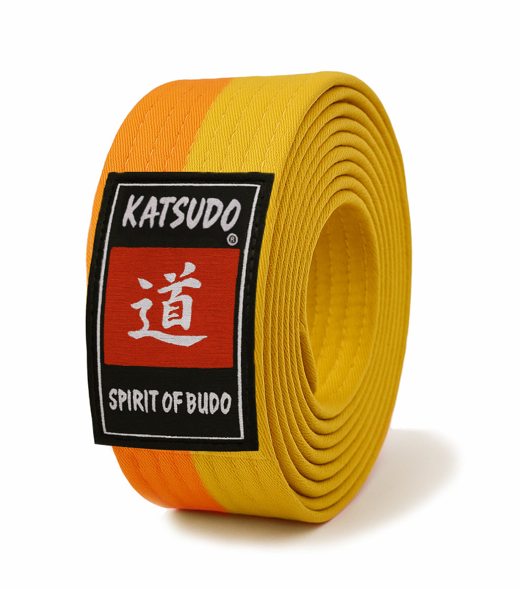 Katsudo ζώνη obi Master, κιτρινοπορτοκαλί