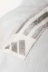 Adidas kimono da judo Contest Silver 650g, bianco