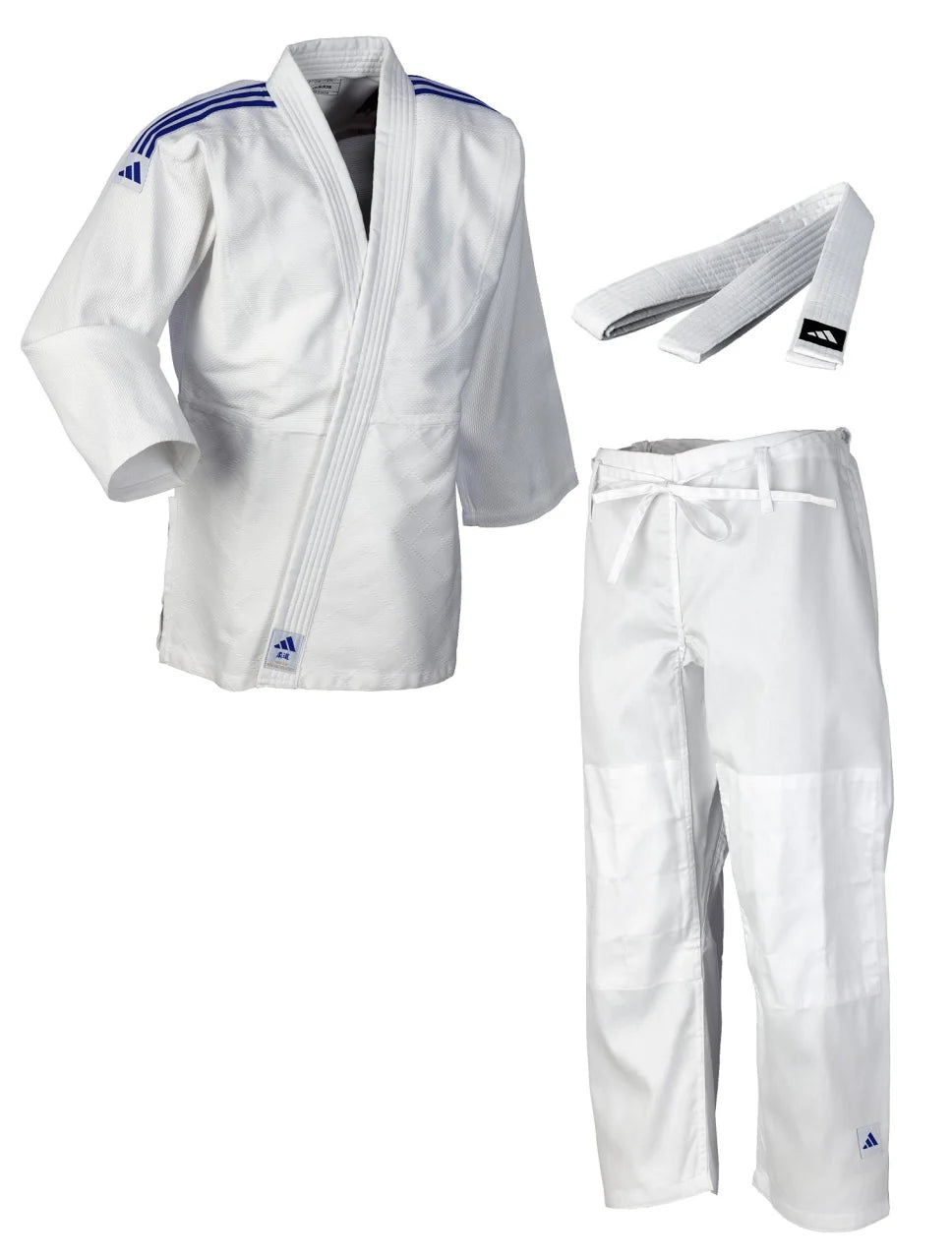 Adidas JU Kimono with Black Stripes Club 350g, White