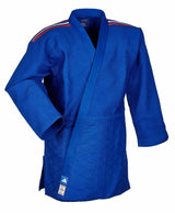 Adidas JU kimono s reprezentačnými pásmi IJF Champion III Slim fit 730g, modré