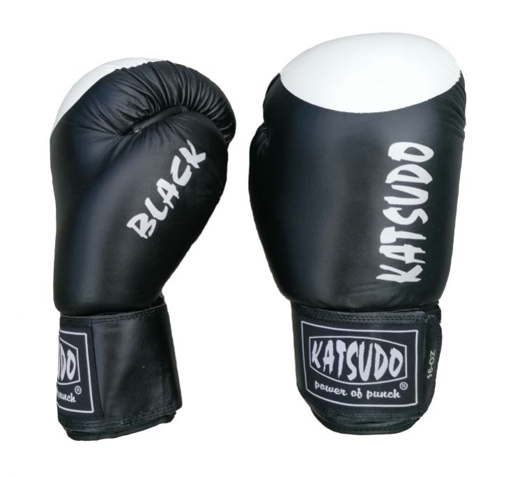 Katsudo boksarske rokavice s tarčo Champ III, črne