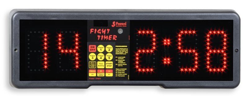 Favero nástenná časomiera Fight timer, čierna
