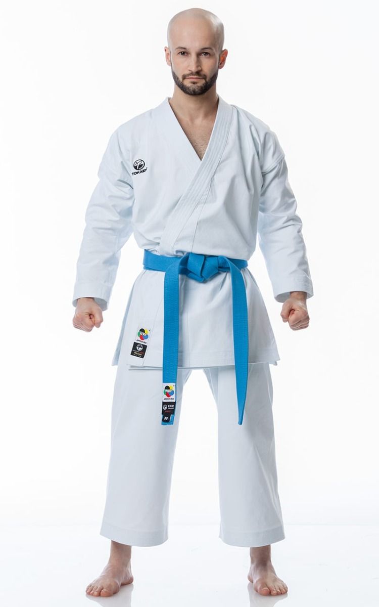 Tokaido KA kimono Kata Master Athletic WKF 340g, belo