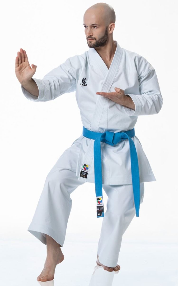 Tokaido KA kimono Kata Master Athletic WKF 340g, belo