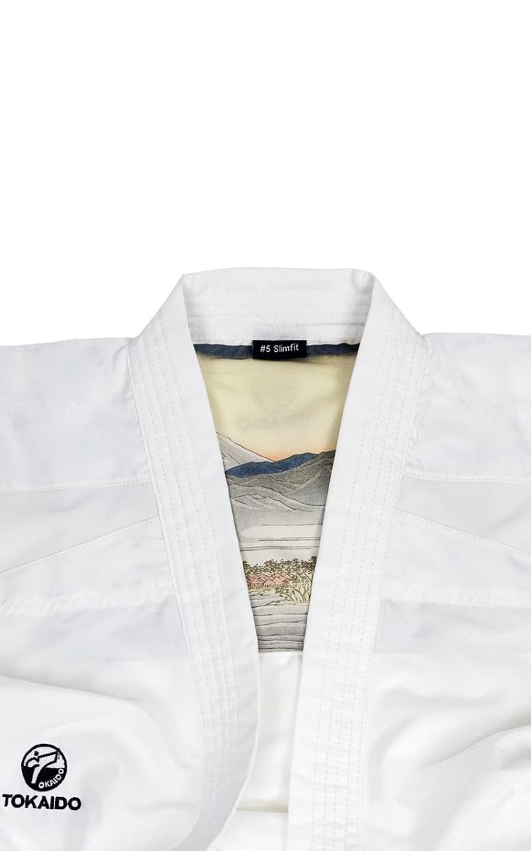 Tokaido KA kimono Kata Master Athletic WKF 340g, belo