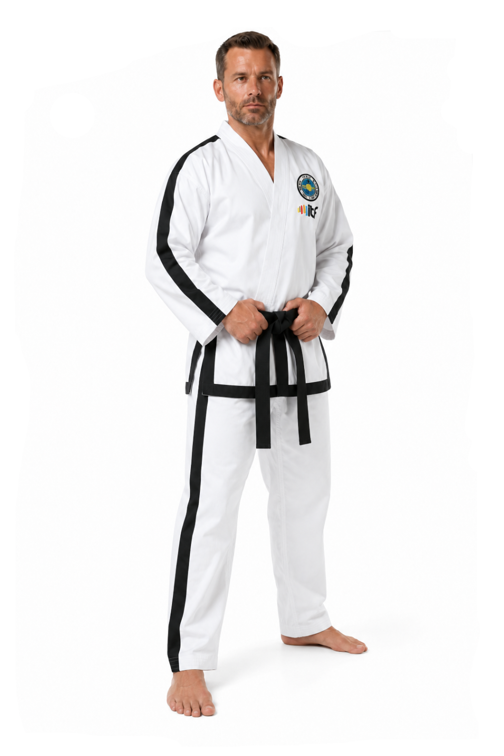 Katsudo taekwondo kimono zgornji del za Itf, belo