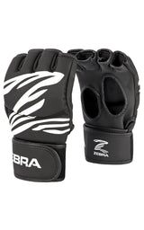 Zebra MMA rukavice, čierne