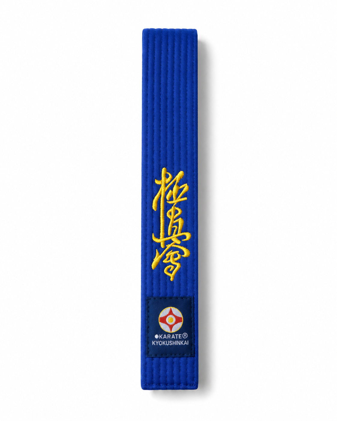 Katsudo Kyokushin karate belt, blue