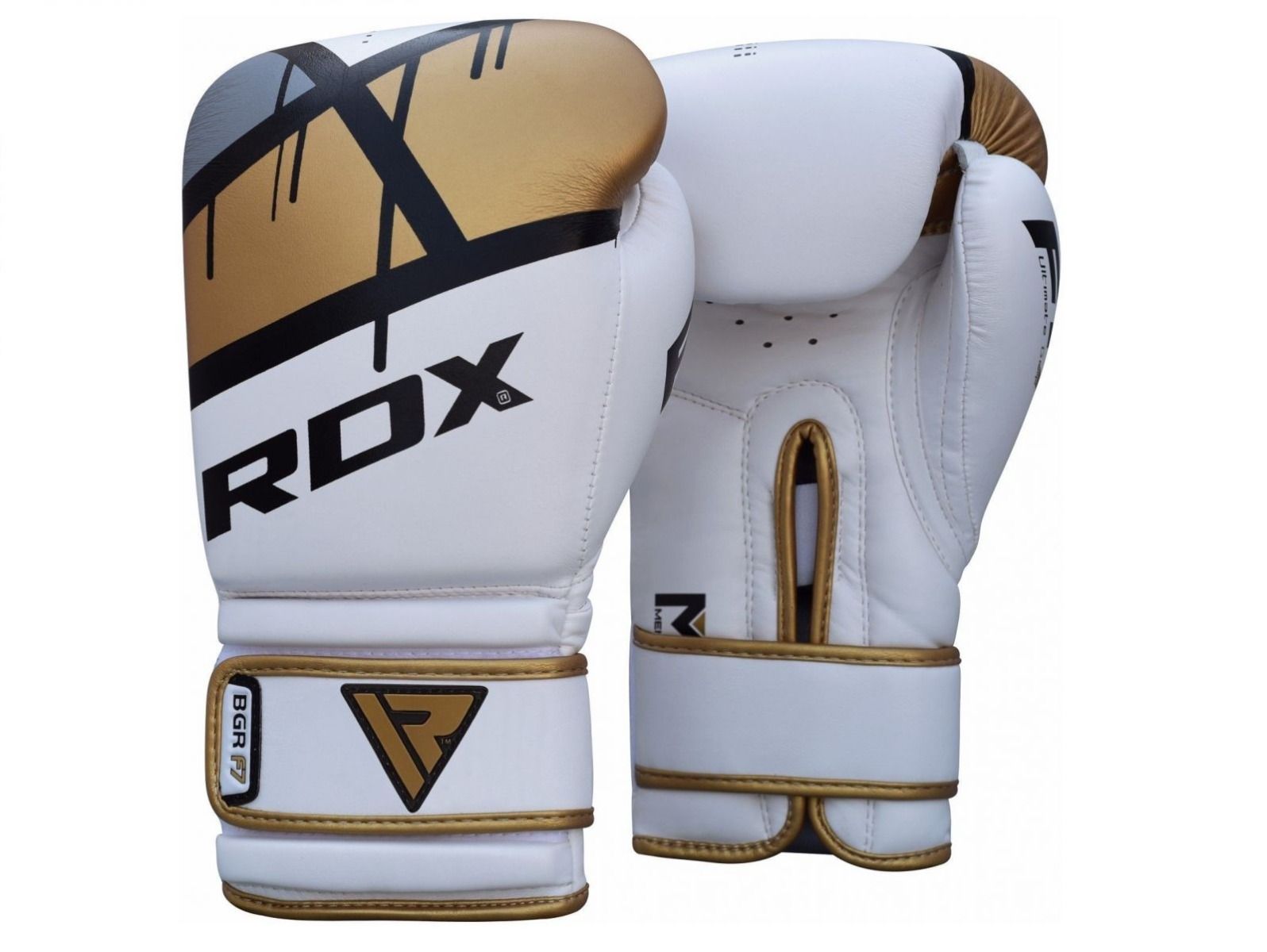 RDX boksarske rokavice F7, belo-zlate
