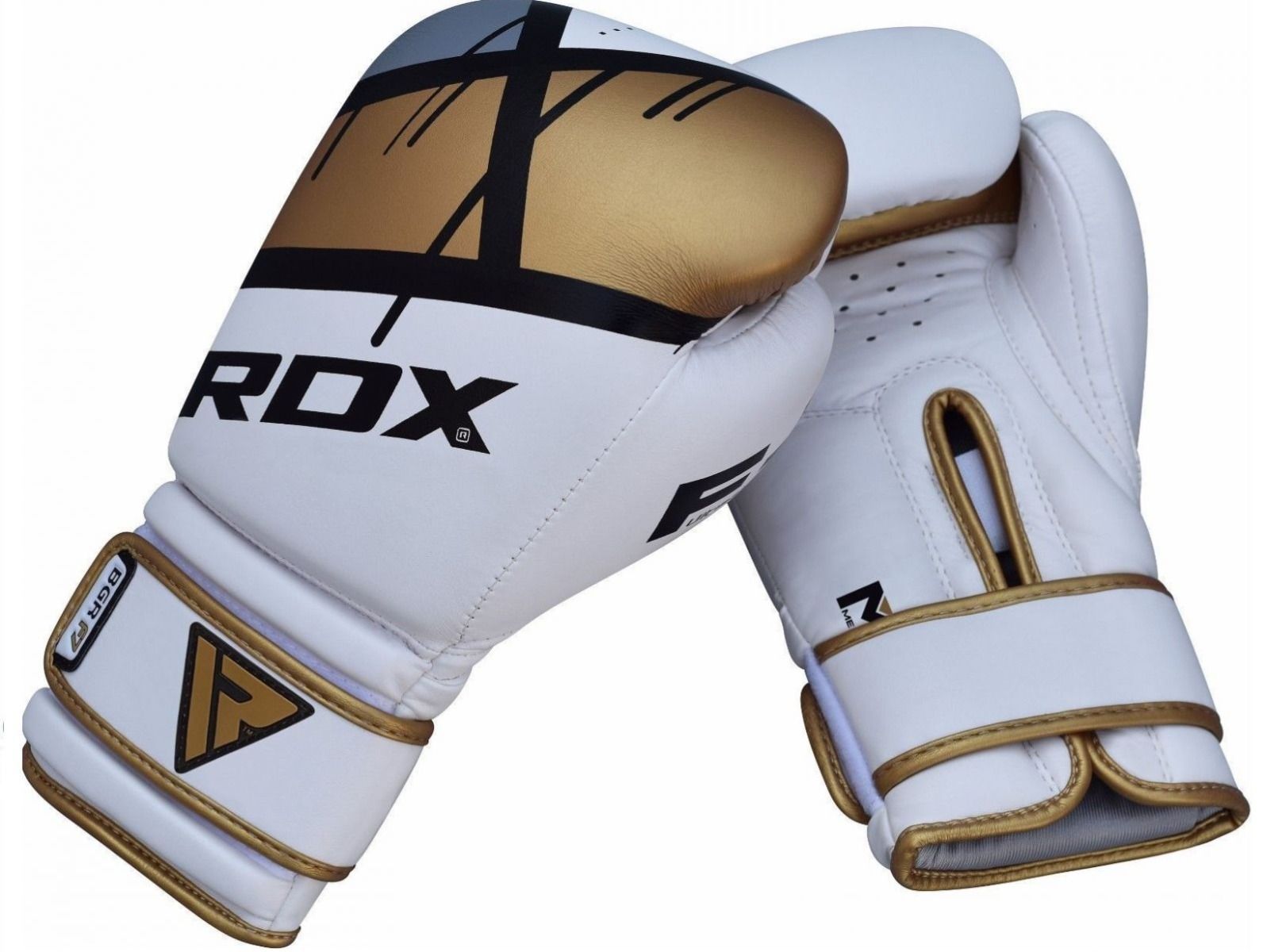 RDX boksarske rokavice F7, belo-zlate