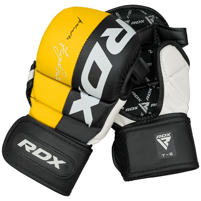 RDX MMA sparing rokavice T6, rumeno-črne