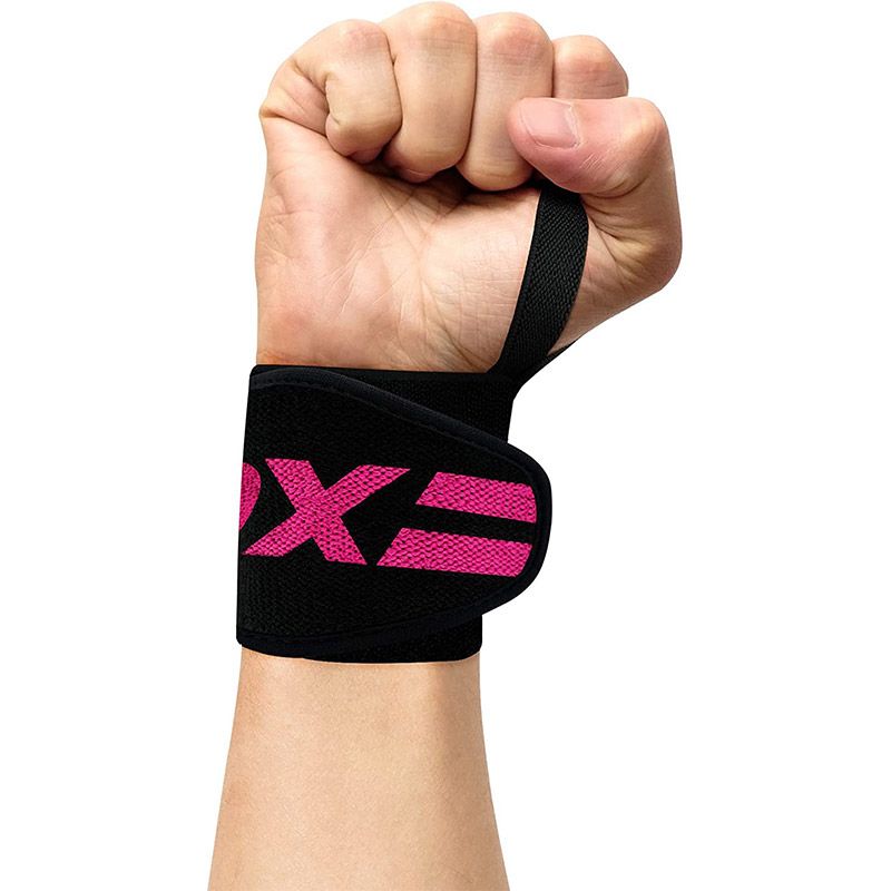 RDX Profesionálne zápästné bandáže do posilňovne, ružové