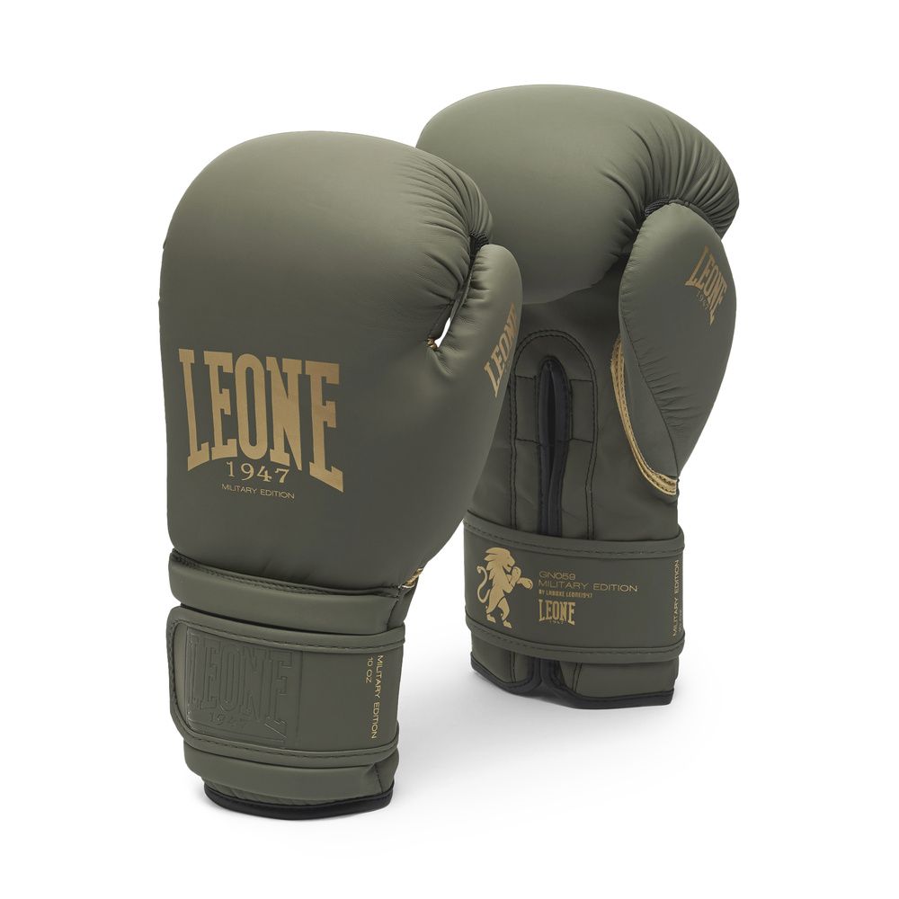 Leone boksarske rokavice B&W Military Edition, zelene
