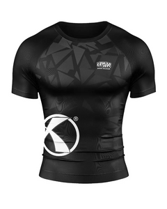 Katsudo λειτουργικό μπλουζάκι με κοντό μανίκι Virago, μαύρο-λευκό