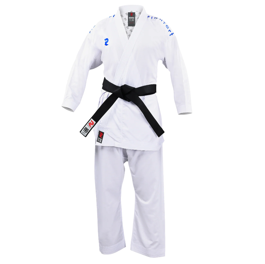 Fight Art KA kimono Sempai WKF 120g, modri znaki