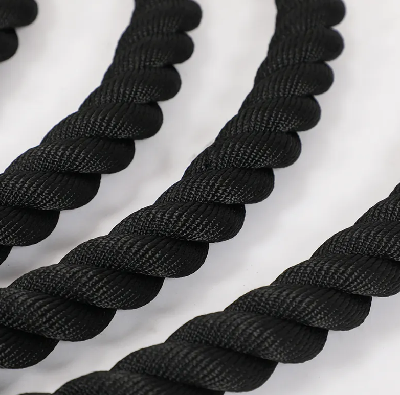 Katsudo posiľnovacie lano Battle rope, čierne