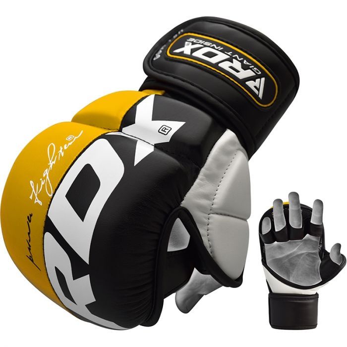 RDX MMA sparing rokavice T6, rumeno-črne